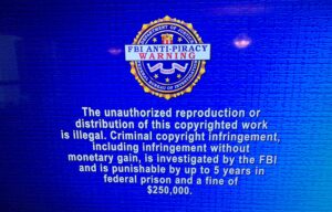 FBI anti-piracy warning