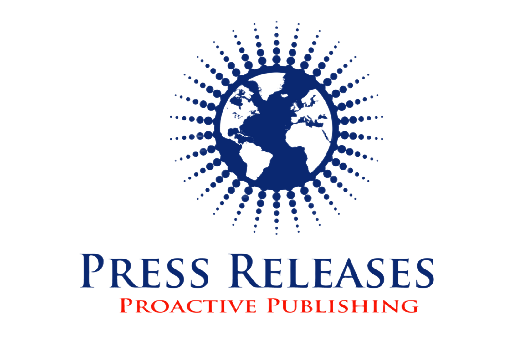 Press Releases logo with globe emblem